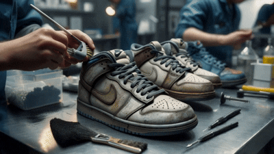 Hybrid Clean - Mixed Materials | Suede/Nubuck & Nubuck leather | Denim & Satine | Mesh & Canvas Cleaning South Africa | Sneaker Tlc